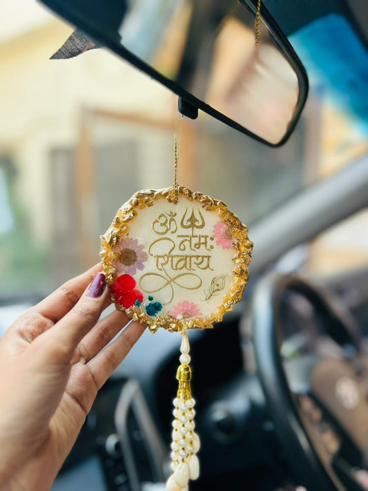 "Shiv-Shakti" Dual Sided Car Hanging