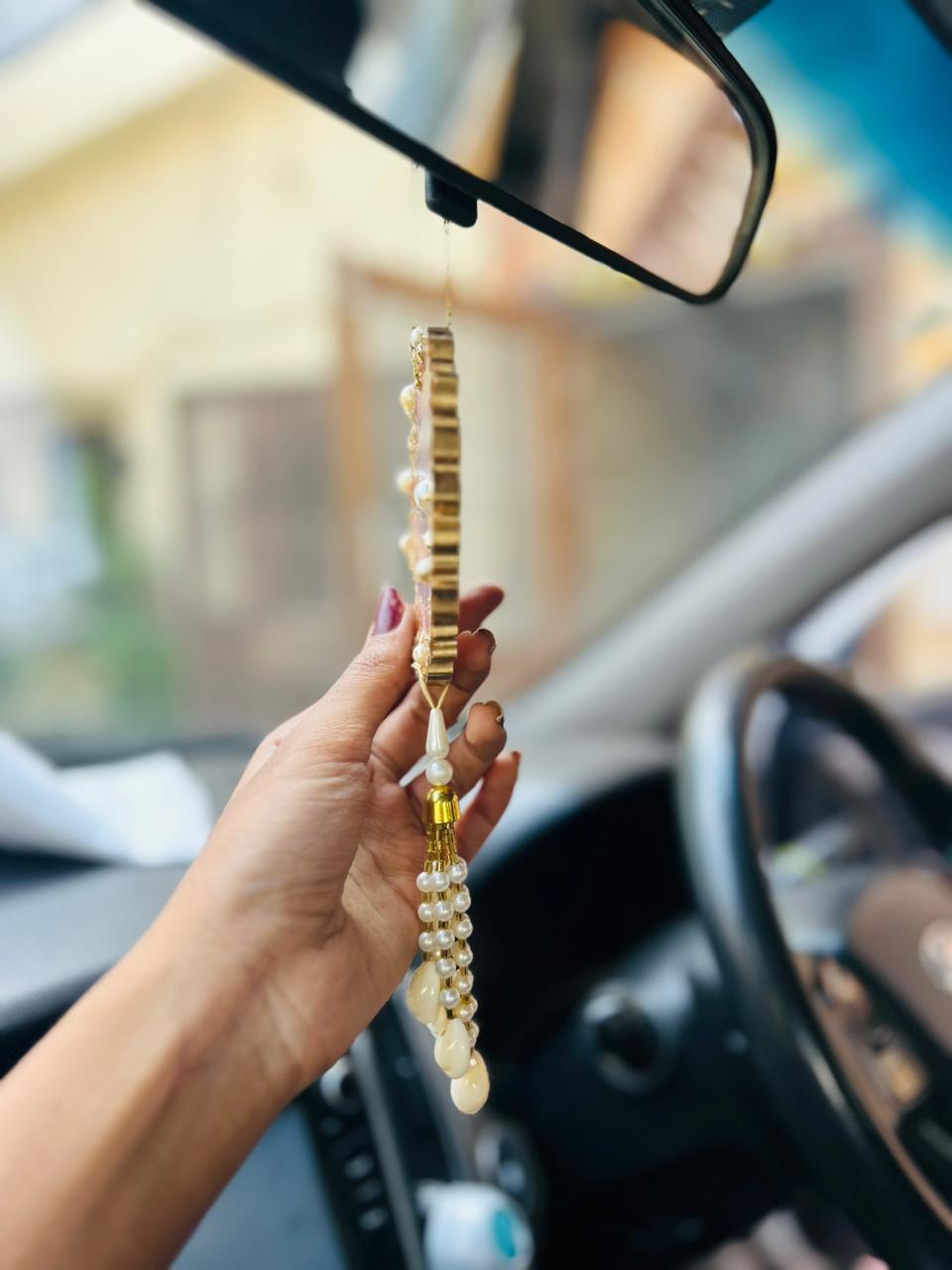 "Shiv-Shakti" Dual Sided Car Hanging