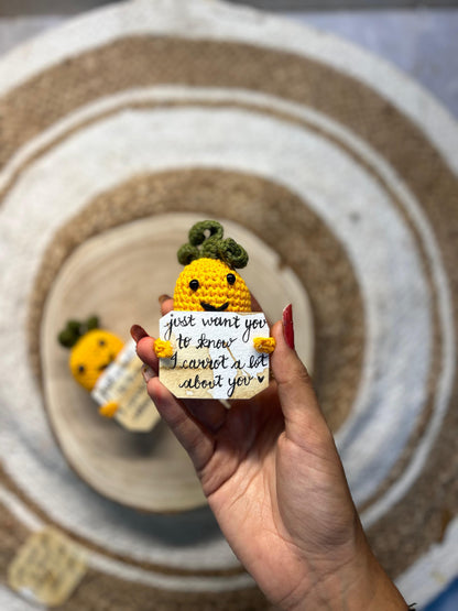 Crochet Carrot ( Desk Buddy)