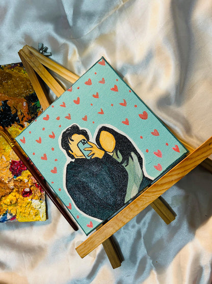 Flat Portrait on Canvas