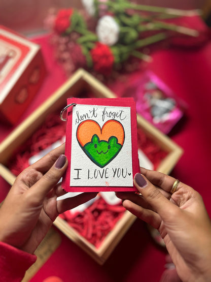 " Hand-painted Pun Card Book"