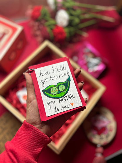 " Hand-painted Pun Card Book"