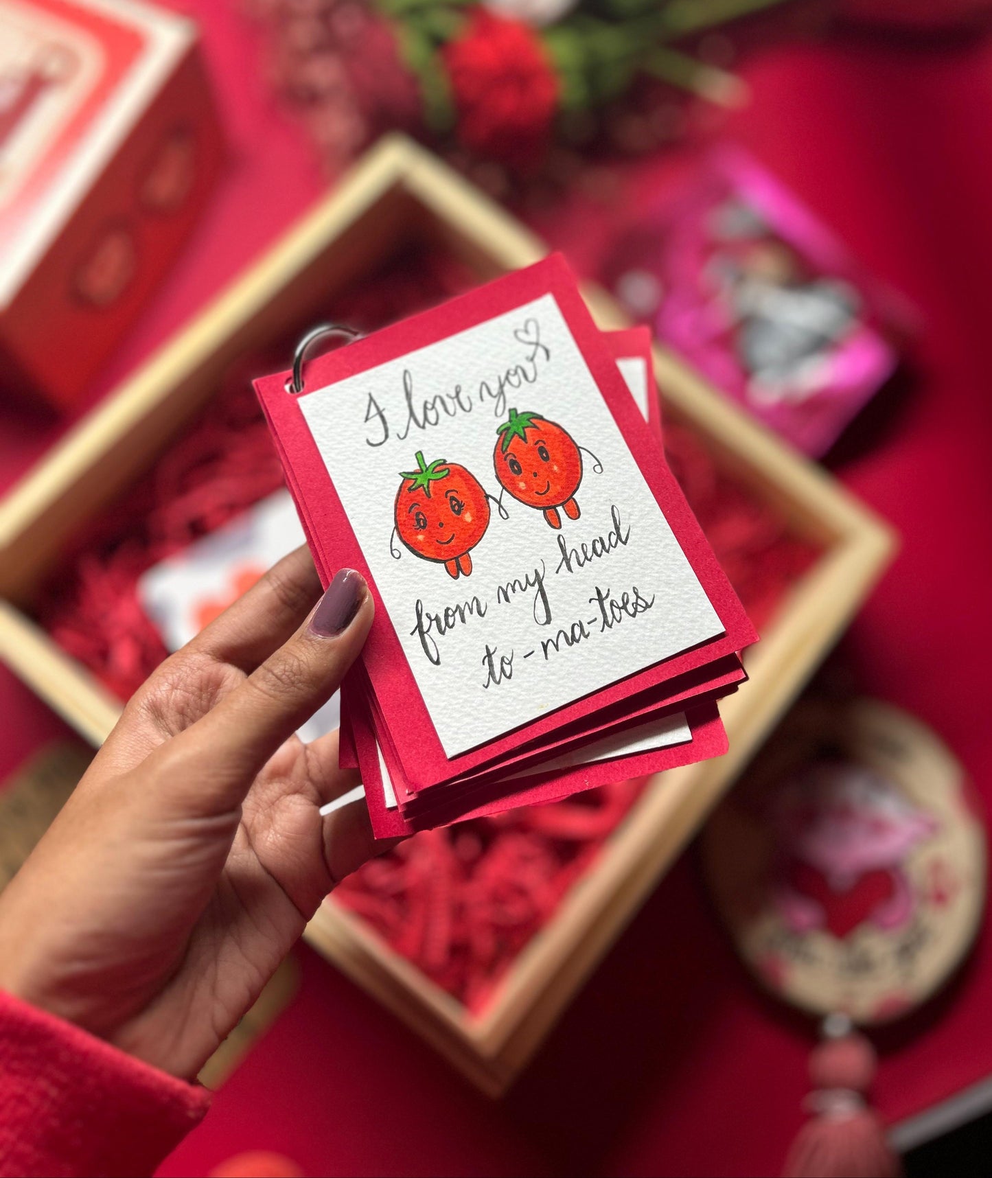 "Love you from my head to-ma-toes"-Card